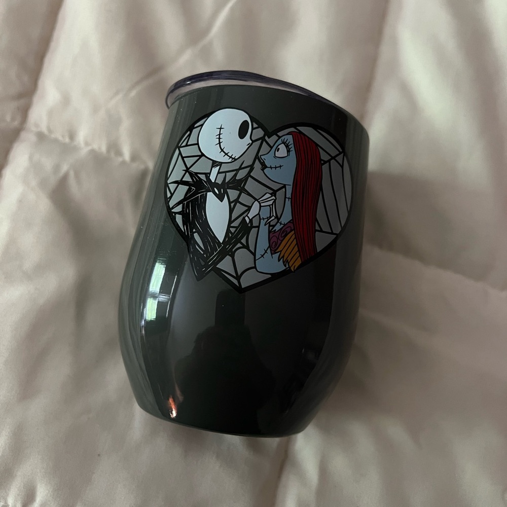 Nightmare Before Christmas Wine Tumbler with Lid
